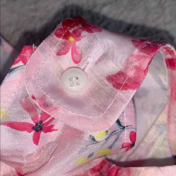 Primark Pink & Yellow Floral Dress 4/5 *Small Flaw - Picture 13 of 14